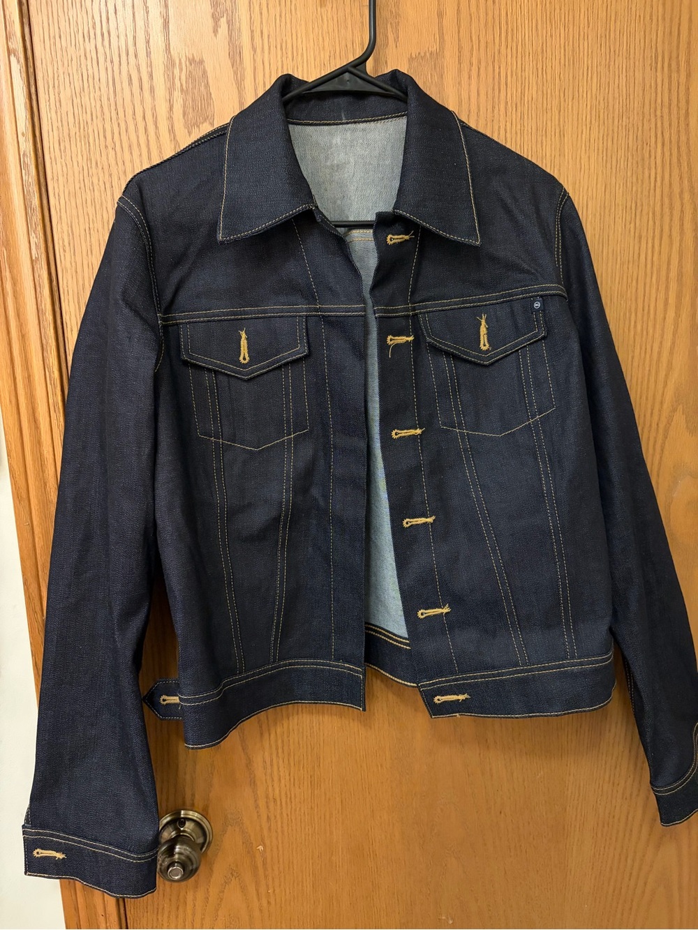 Adriano Goldschmied (AG Jeans) Dark Blue Denim Jacket - Needs Buttons